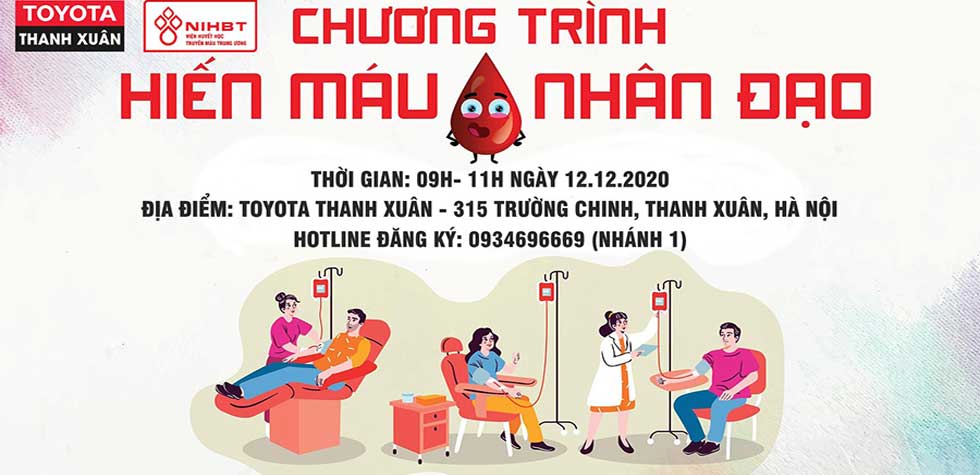 Ngày hội hiến máu Toyota Thanh Xuân 2020: “Chia Sẻ Yêu Thương”