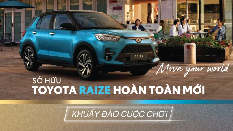 Xe Toyota Raize 2026 tra gop lai suat thap tai Toyota Thanh Xuan