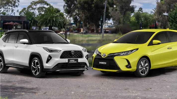 So sanh thong so ky thuat va kich thuoc Toyota Yaris hatchback vs Yaris Cross gam cao