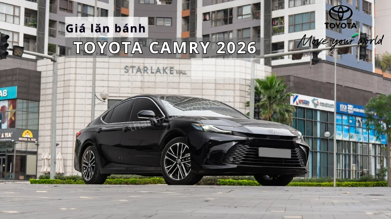 Bảng giá lăn bánh Toyota Camry 2026 tại Hà Nội - chi tiết các khoản phí