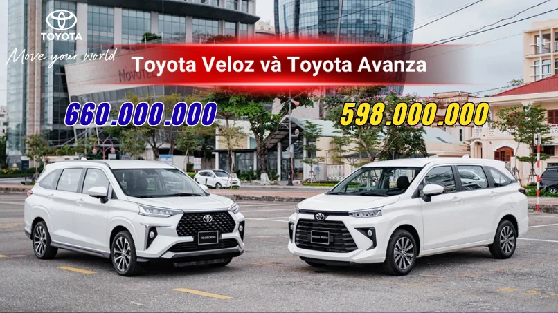 Bảng so sánh giá lăn bánh Toyota Veloz Cross và Avanza Premio cho mục đích kinh doanh tại Hà Nội
