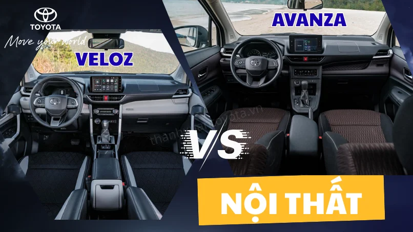 Nội thất hiện đại, tiện nghi của Toyota Veloz Cross phù hợp cho dịch vụ taxi công nghệ cao