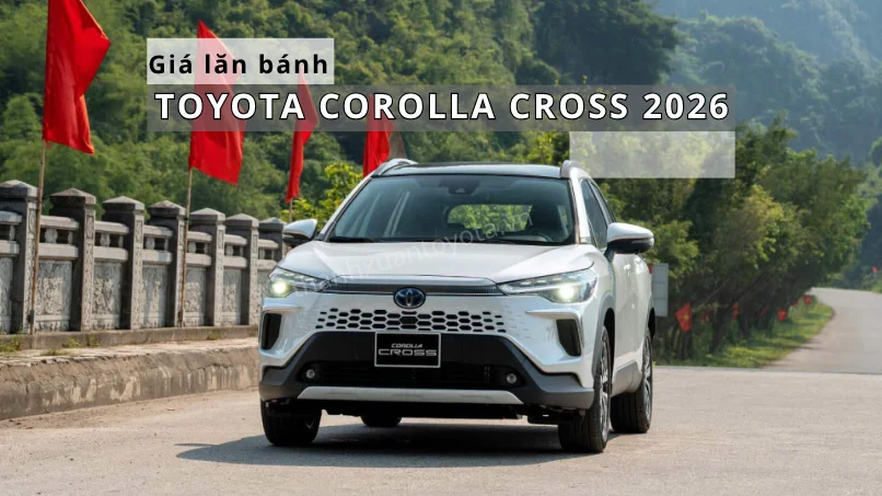 Bảng giá lăn bánh Toyota Corolla Cross V và HEV tại Hà Nội mới nhất