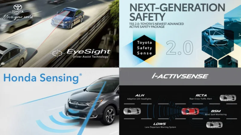 Toyota Safety Sense và Honda Sensing