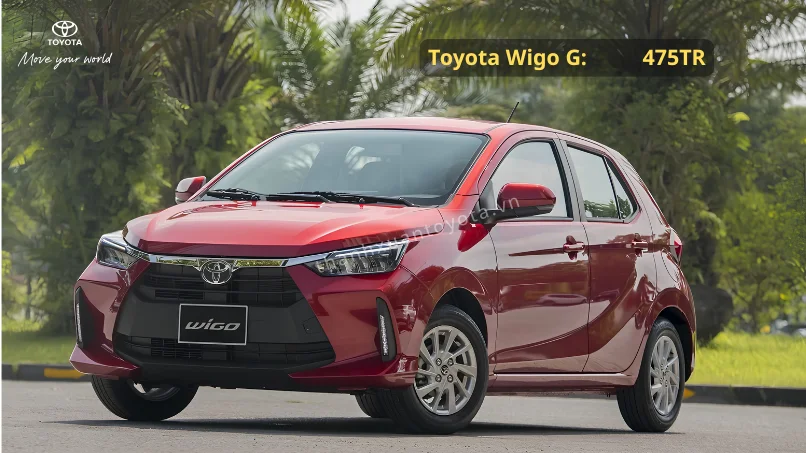 Bảng tính chi tiết tổng chi phí lăn bánh và khoản đối ứng dựa trên gia xe toyota wigo
