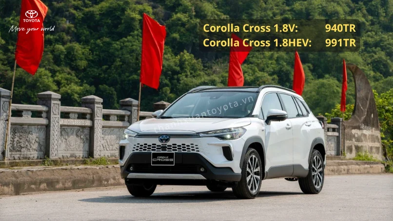 Bảng kê chi tiết các khoản thuế phí cấu thành giá xe toyota corolla cross lăn bánh tại Hà Nội