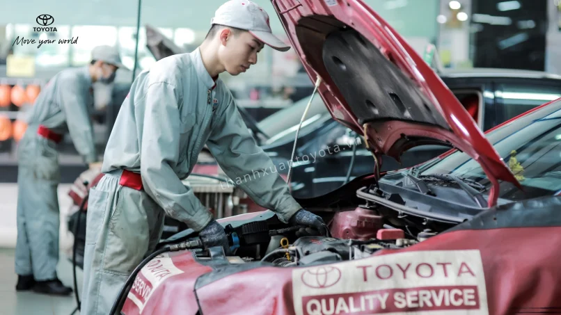 Khối động cơ Hybrid của Yaris Cross cần kiểm tra lịch sử bảo dưỡng xe toyota định kỳ