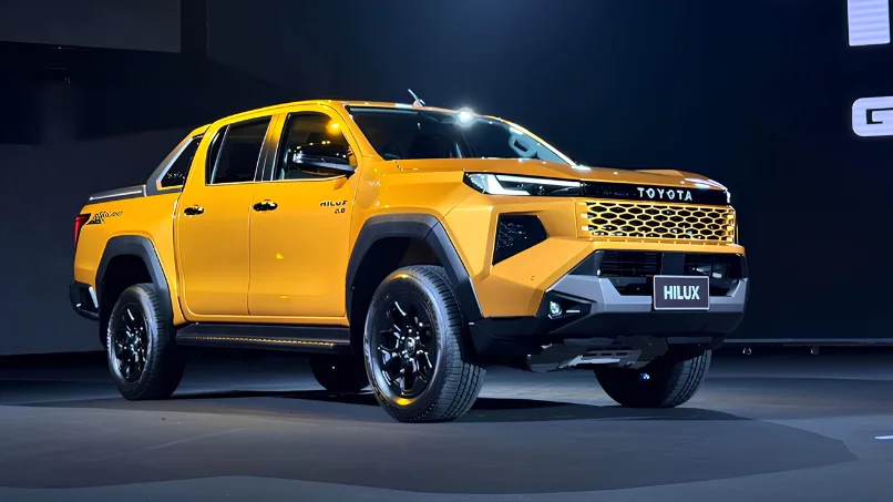 Diện mạo nam tính và đường nét cơ bắp ngoại thất xe toyota hilux 2026